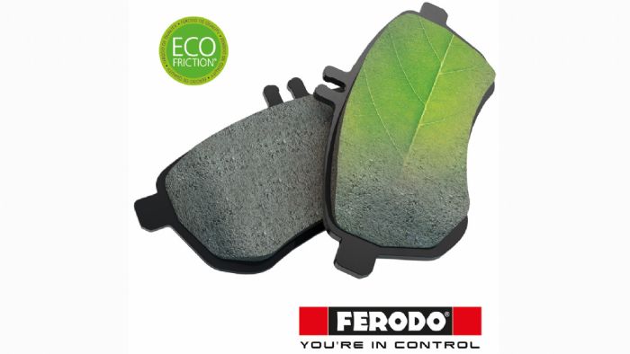 Αυτά είναι τα οικολογικά τακάκια της Ferodo με την επαναστατική σύνθεση Eco-Friction η οποία αντικαθιστά τον χαλκό.